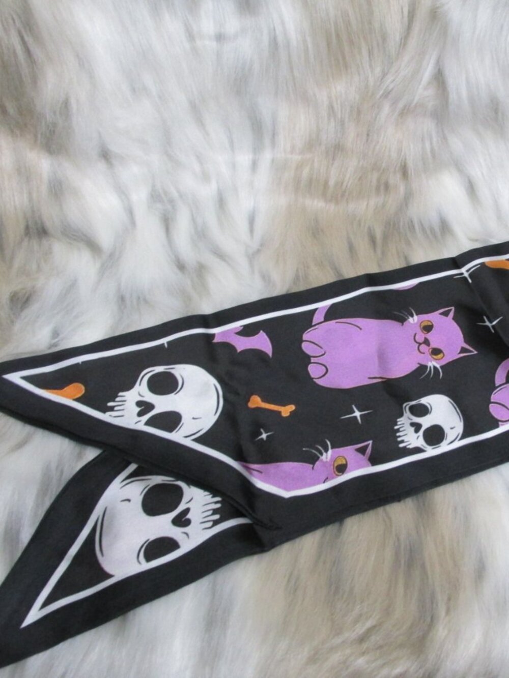 HW111-New Halloween Twilly Skulls Bones Cats